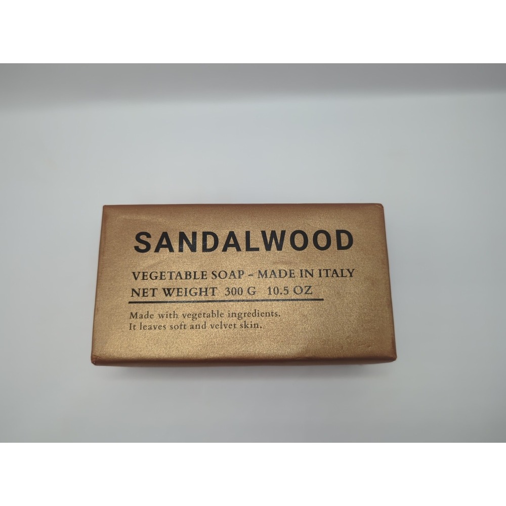 Alchimia Sandalwood Vegetable Soap Bar For Men Made In Italy 10.5 Oz/ 300g